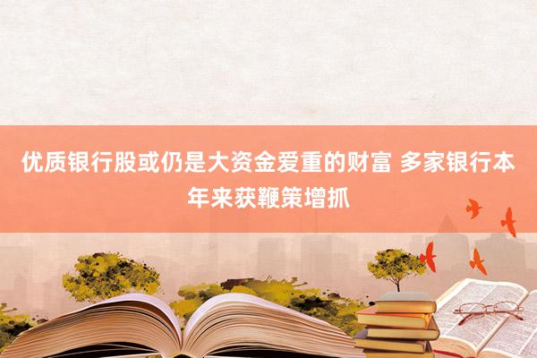 优质银行股或仍是大资金爱重的财富 多家银行本年来获鞭策增抓